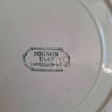 Vintage blue pink green dinner plates