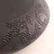 vintage black ceramic pocket cup 1980 Jacques Molin