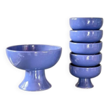 Ceramic bowls, dessert service, 1980