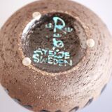 Mid-century modern studio art ceramic vase by Inger Persson for Rörstrand, Sweden, 1970s