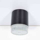 Vintage glass ceiling lamp from the 1960s.