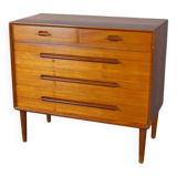 Commode en Teck de Ejvin Johansson Édition Gern Mobelfabrik 1960