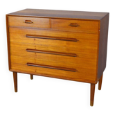 Commode en Teck de Ejvin Johansson Édition Gern Mobelfabrik 1960