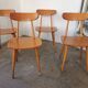 Set of 4 Hiller chairs, vintage 1960
