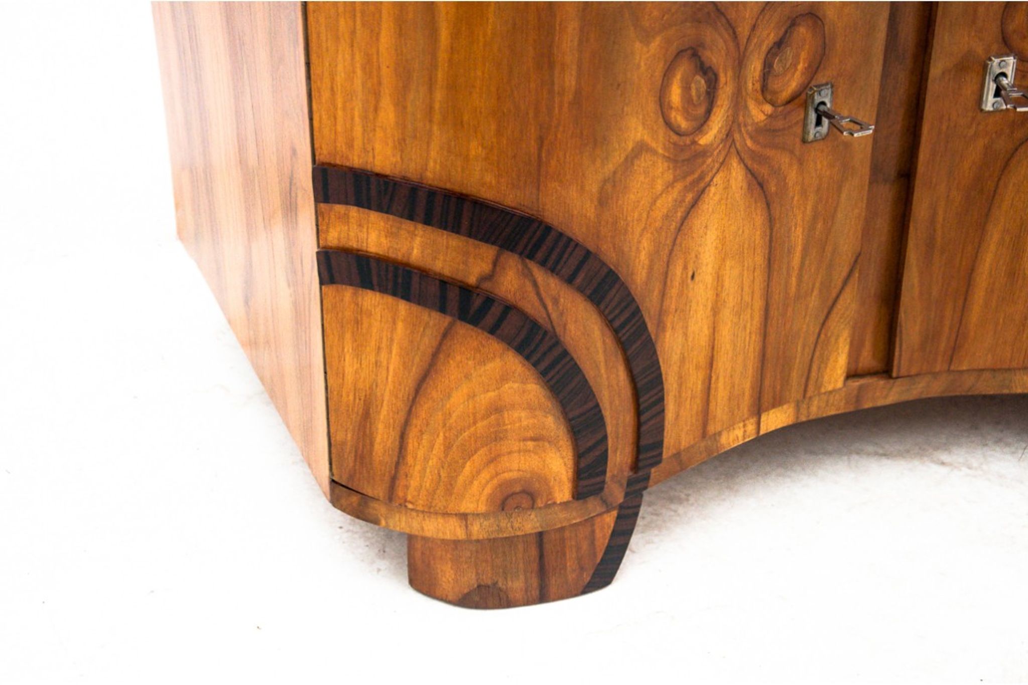 Art Deco glass chest of drawers, Poland, 1950s. After renovation.