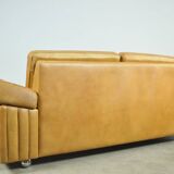 Danish vintage leather 2-seater sofa by svend skipper, 1970s