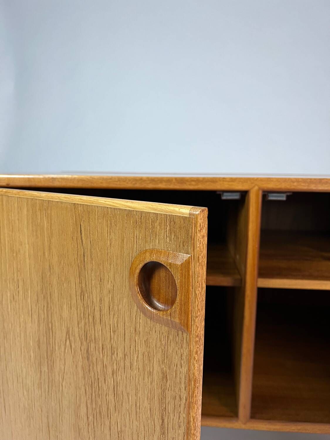 Danish teak lowboard chest of drawers TV HiFi sideboard vintage 70s