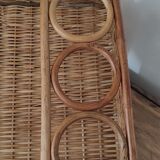Wicker/rattan appetizer tray
