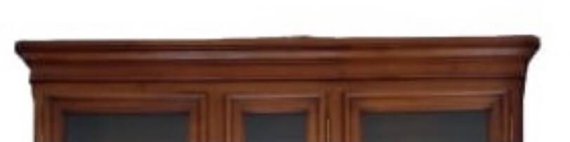Solid wood bookcase, Louis Philippe style bookcase in cherry wood