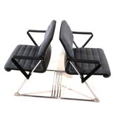 Set of 2 Drabert Z conference/dining room chairs by Prof. Hans Ullrich Bitsch