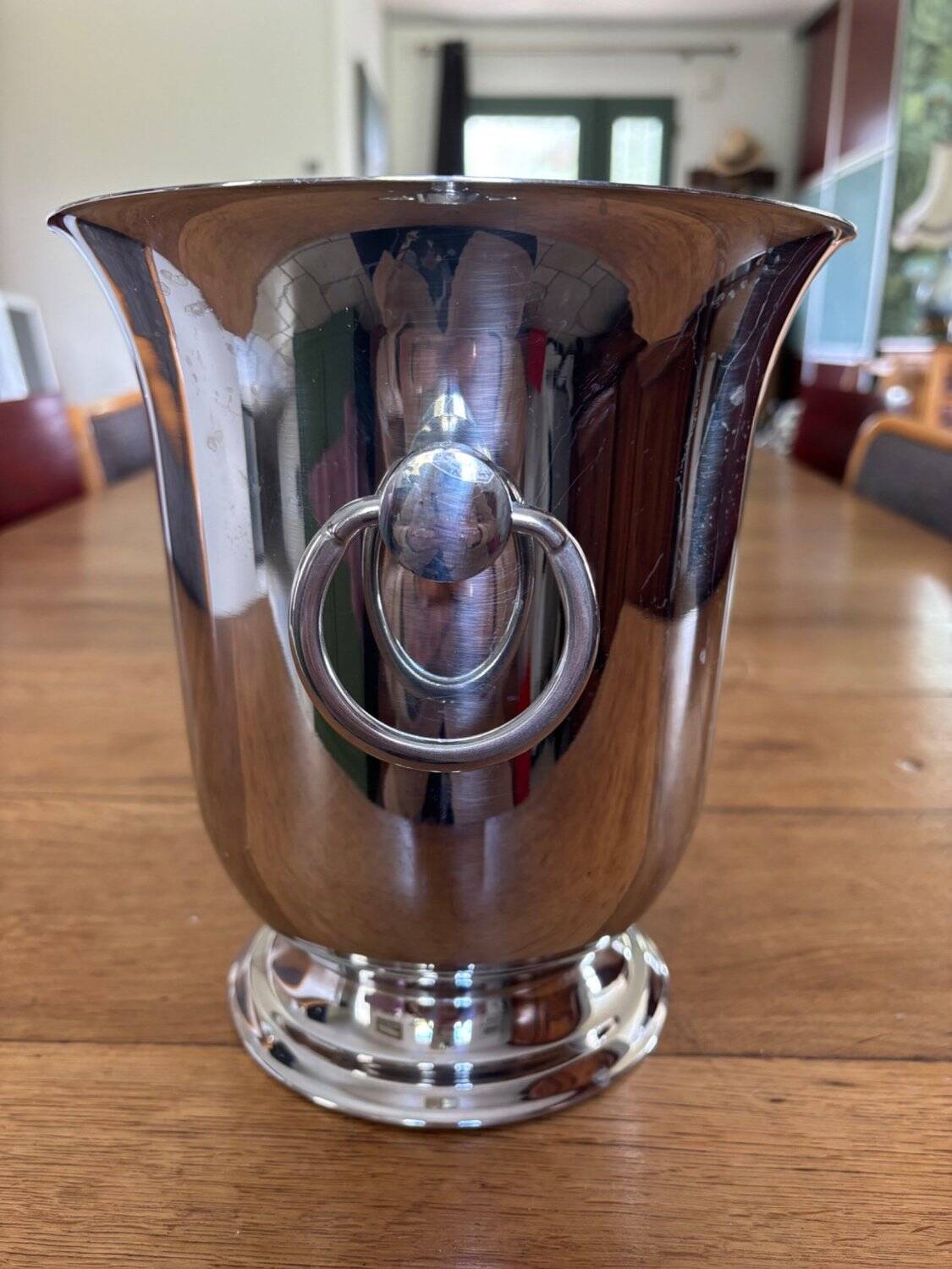 Champagne Bucket Guy Degrenne – Stainless Steel & Gold-Plated Brass