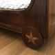 Old solid mahogany boat bed