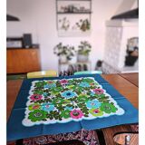 Nappe vintage à décor floral