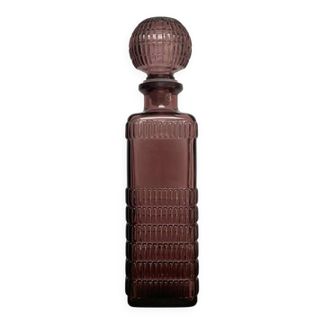 Plum glass bottle