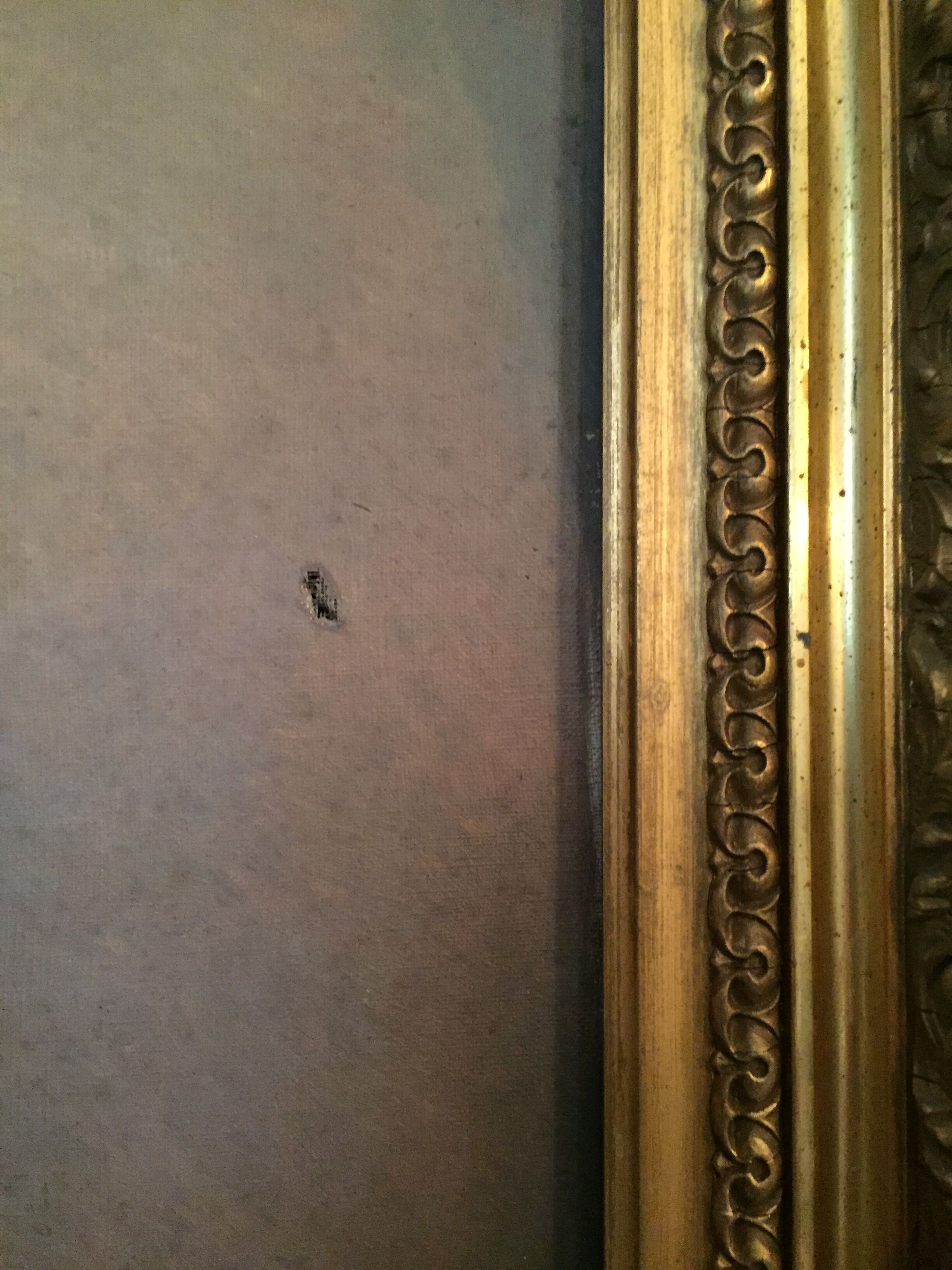 Pair of oil on canvas portraits signed Béchard