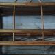 Vintage rattan shelf