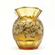 Vase, crystal, hand-painted, designed by Kamenický Šenov, Czech Republic, 19th century