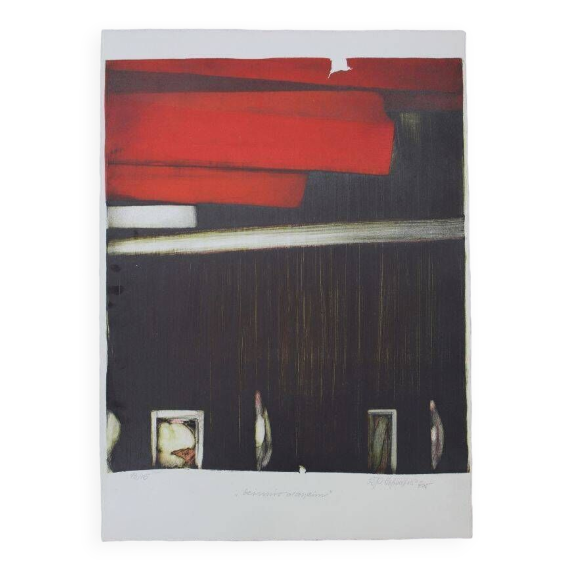 Kurt Paul Lohwasser, lithograph, 1968