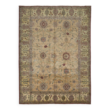 Tapis Oushak en laine noué à la main turc 301 cm x 404 cm