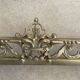 19th-century brass fireplace threshold bar