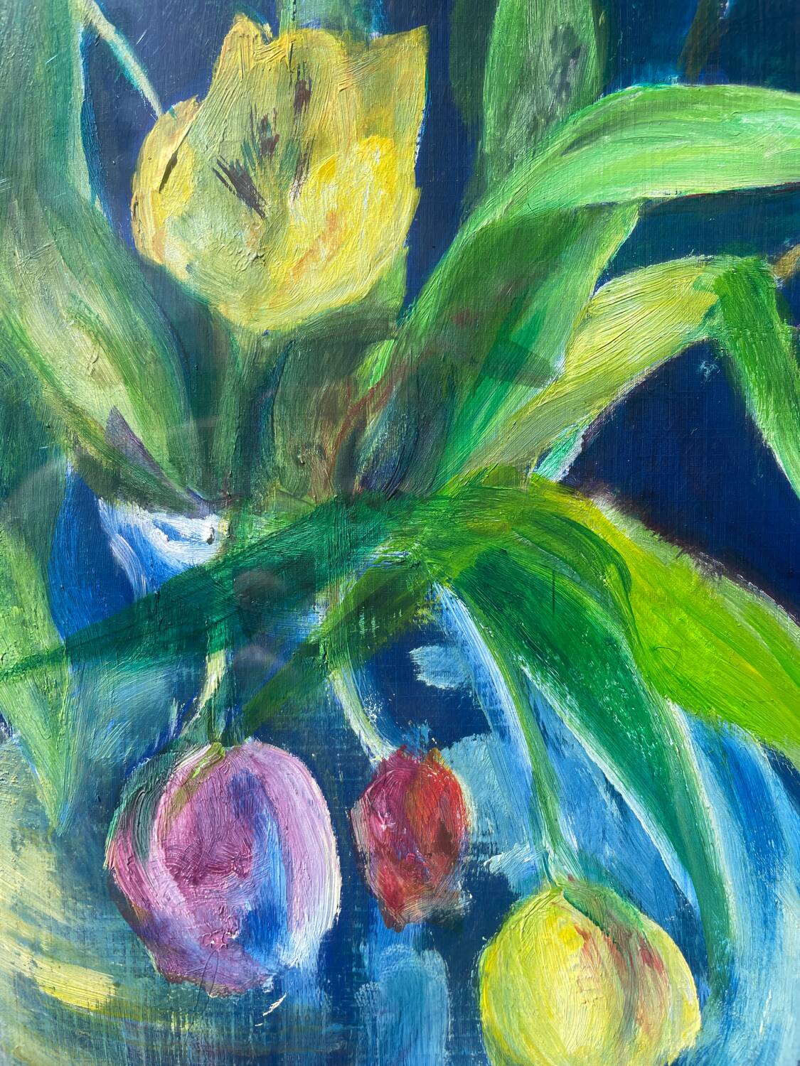 Tulip bouquet painting