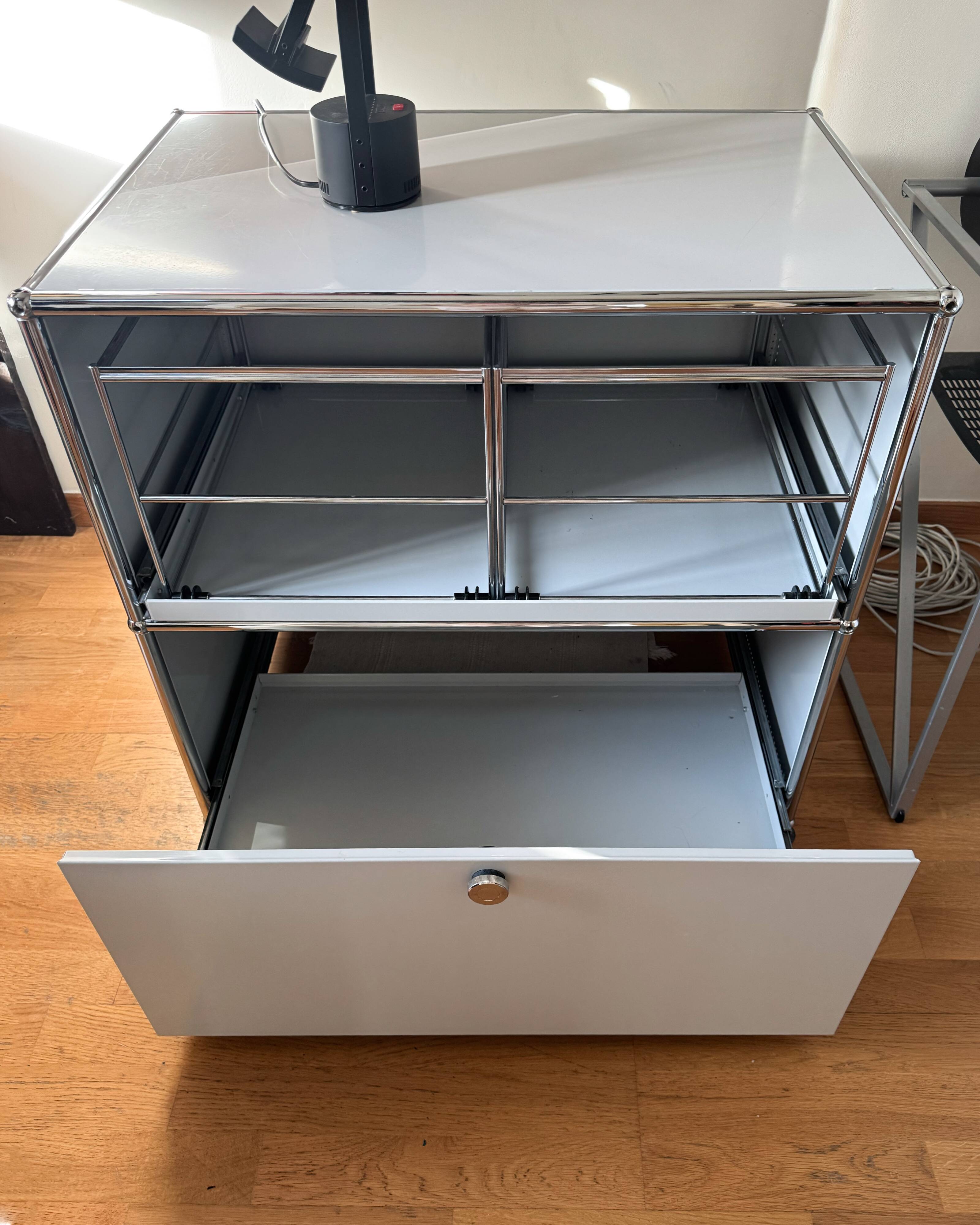 USM Haller Light Grey Chest of Drawers