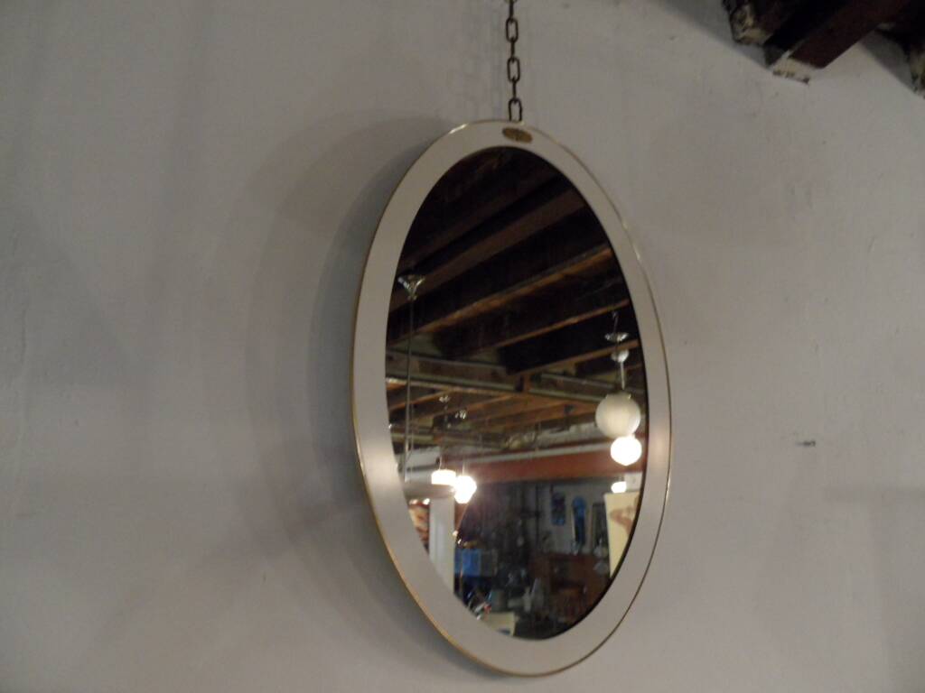 Vintage oval mirror