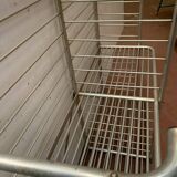 20th century curved aluminum bakery rack