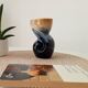 Vintage twist vase in Vallauris style