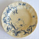 4 plates with dessert earth of iron Gien "Rinceaux"