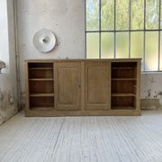Large row of solid oak loom sliding doors