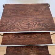 Rare Bauhaus chrome Nesting Tables B9, Marcel Breuer-Thonet License Mucke M