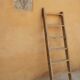 Vintage wooden farm ladder