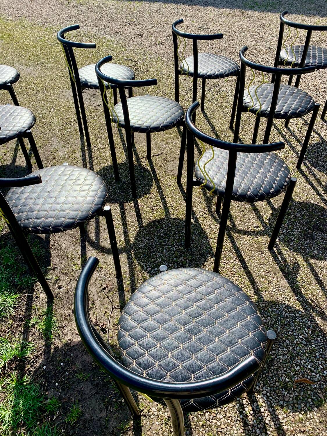 Series of postmodern chairs