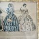 Framed antique print "History of Fashion"