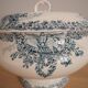 Soup or vegetable bowl St Amand iron earth model "dovecote"
