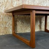 60s 70s Teak Table Side Table Coffee Table Niels Bach Design Denmark