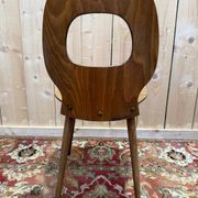 Set of 4 Baumann chairs model Eye in wood, 1950s design.