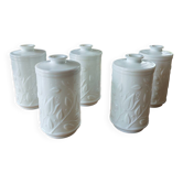 Lot de 5 pots d'apothicaire vintages