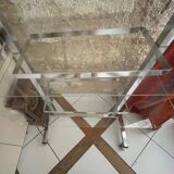 Metal and plexiglass shelf