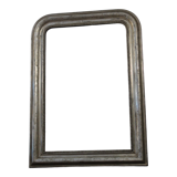 Louis Philippe silver mirror - 110 X 80 cm