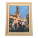 Oil on orientalist panel