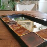 Long square mirror by Mithé Espelt