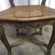 Suite of 6 Louis XV chairs in oak, 19th century