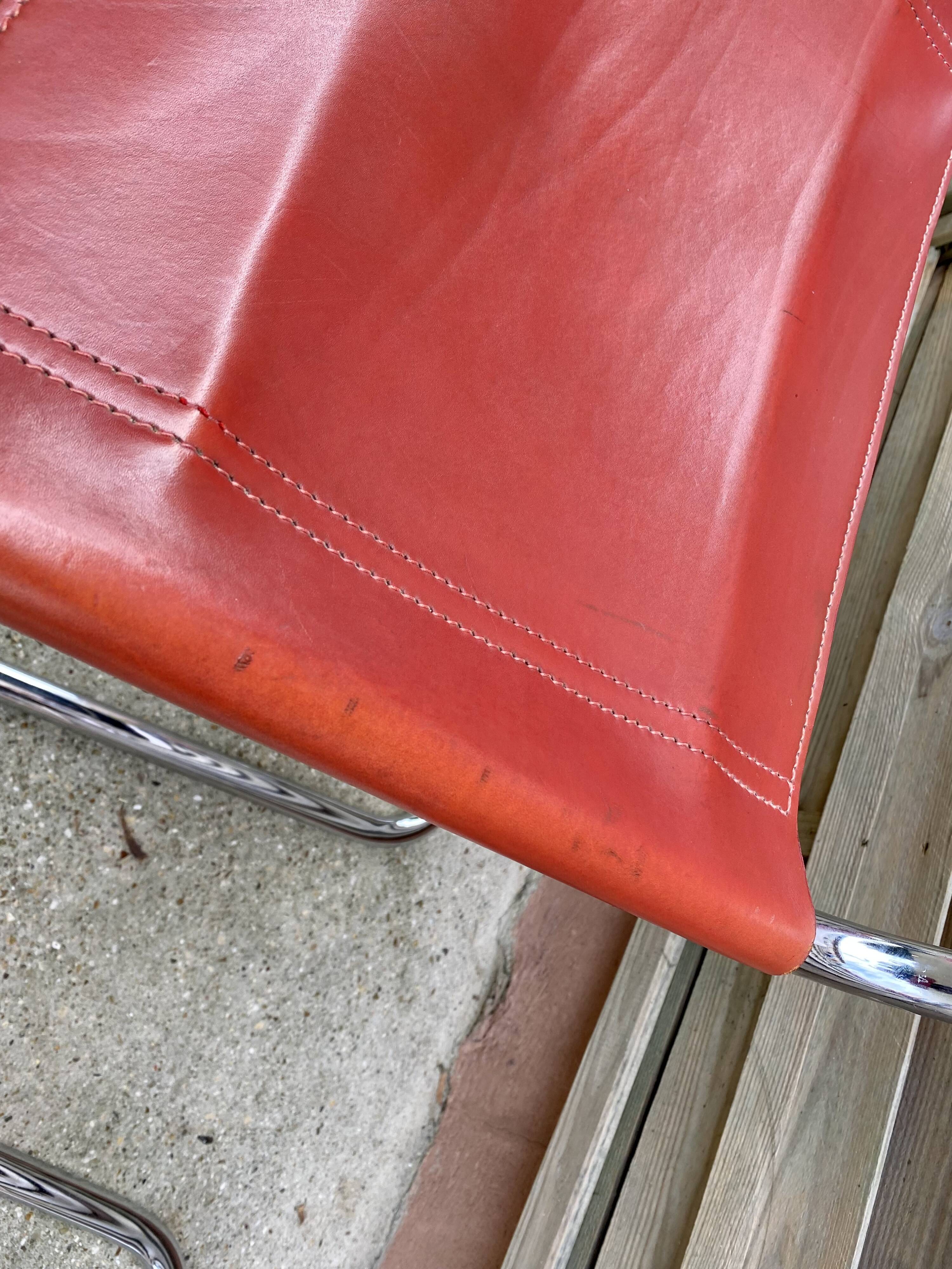 Pair of chairs MR 10 design Ludwig Mies Van Der Rohe vintage edition 90s