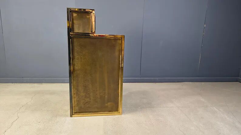 Vintage brass bar counter by Belgochrom, 1970s