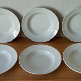 Six hollow plates of St Amand