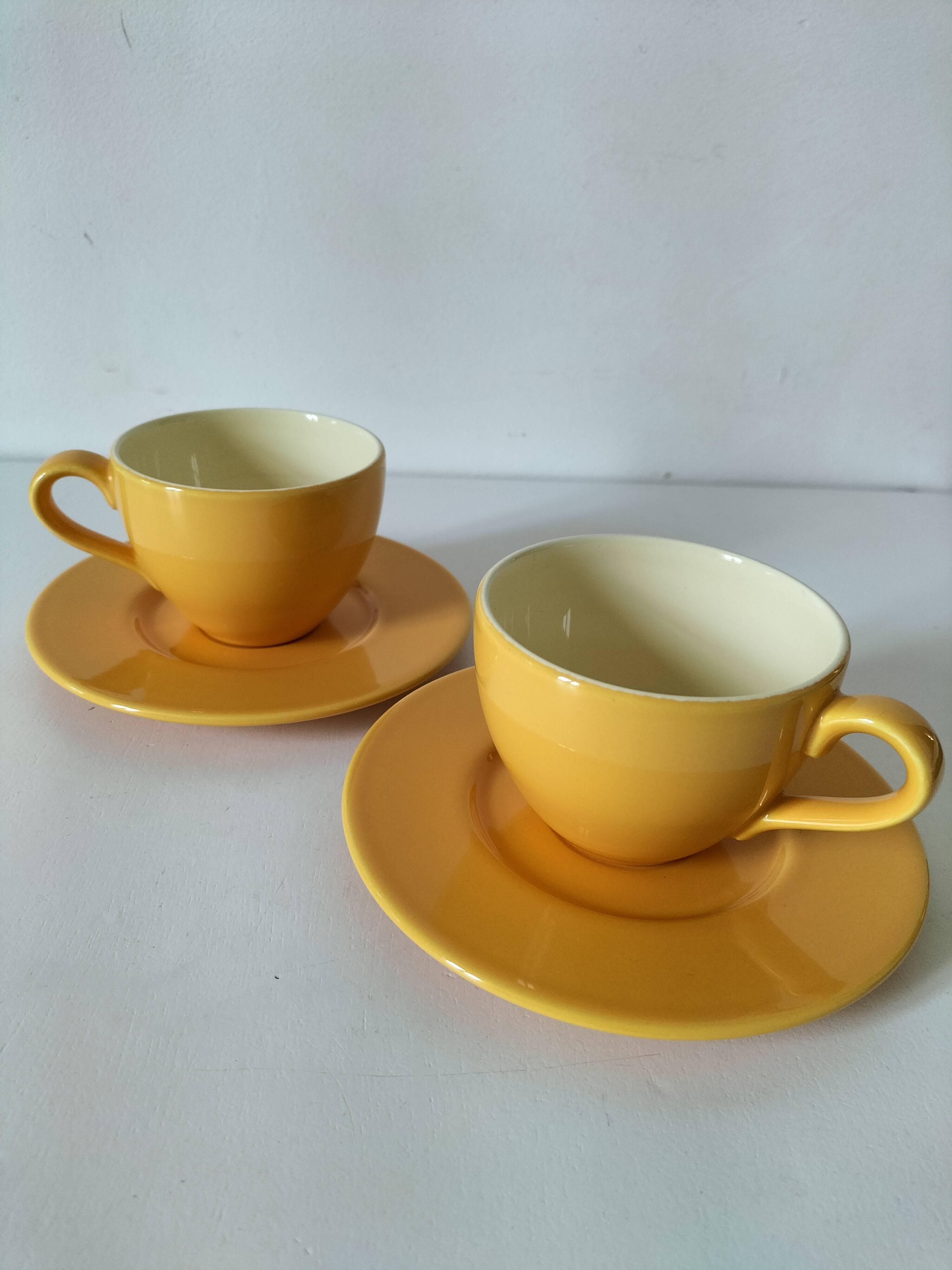 Duo of cups and saucers Pagnossin Treviso