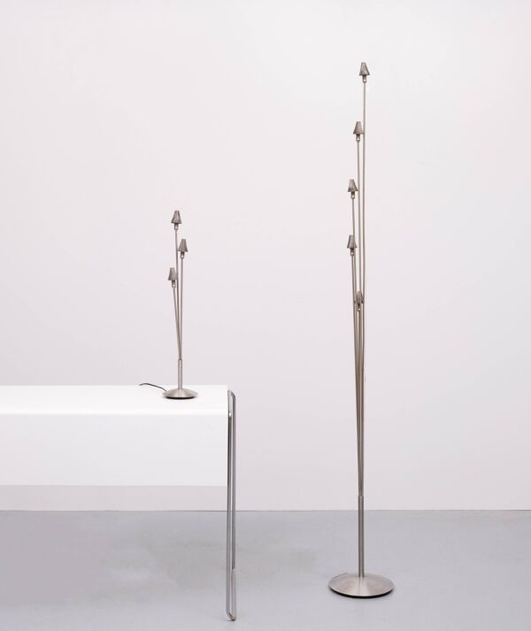 Lampadaire halogène Harco Loor design années 1980 Hollande