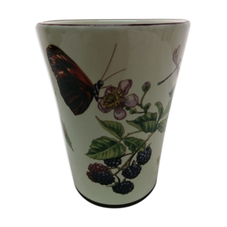 Porcelain vase Decor Mulberry Dragon butterflies Beetle